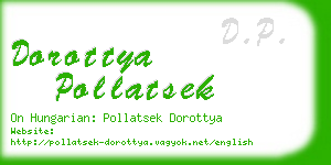 dorottya pollatsek business card